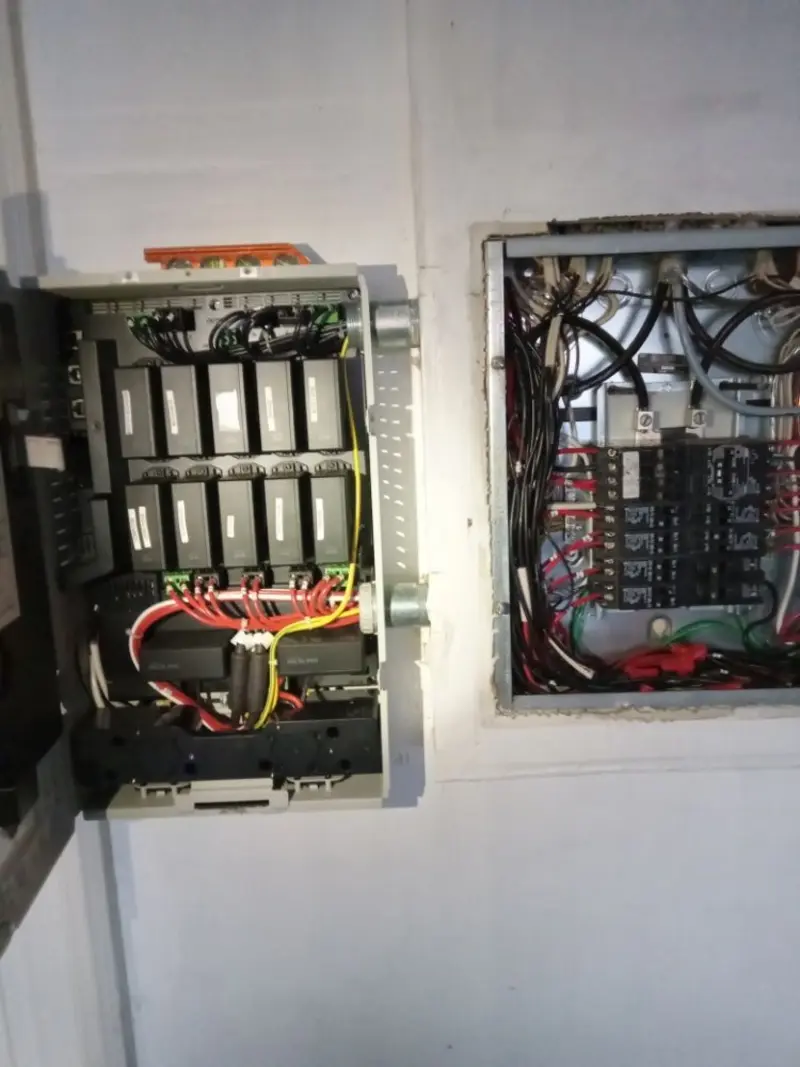 Electrical panel upgrade completed for Security Camera Wiring in Sacramento